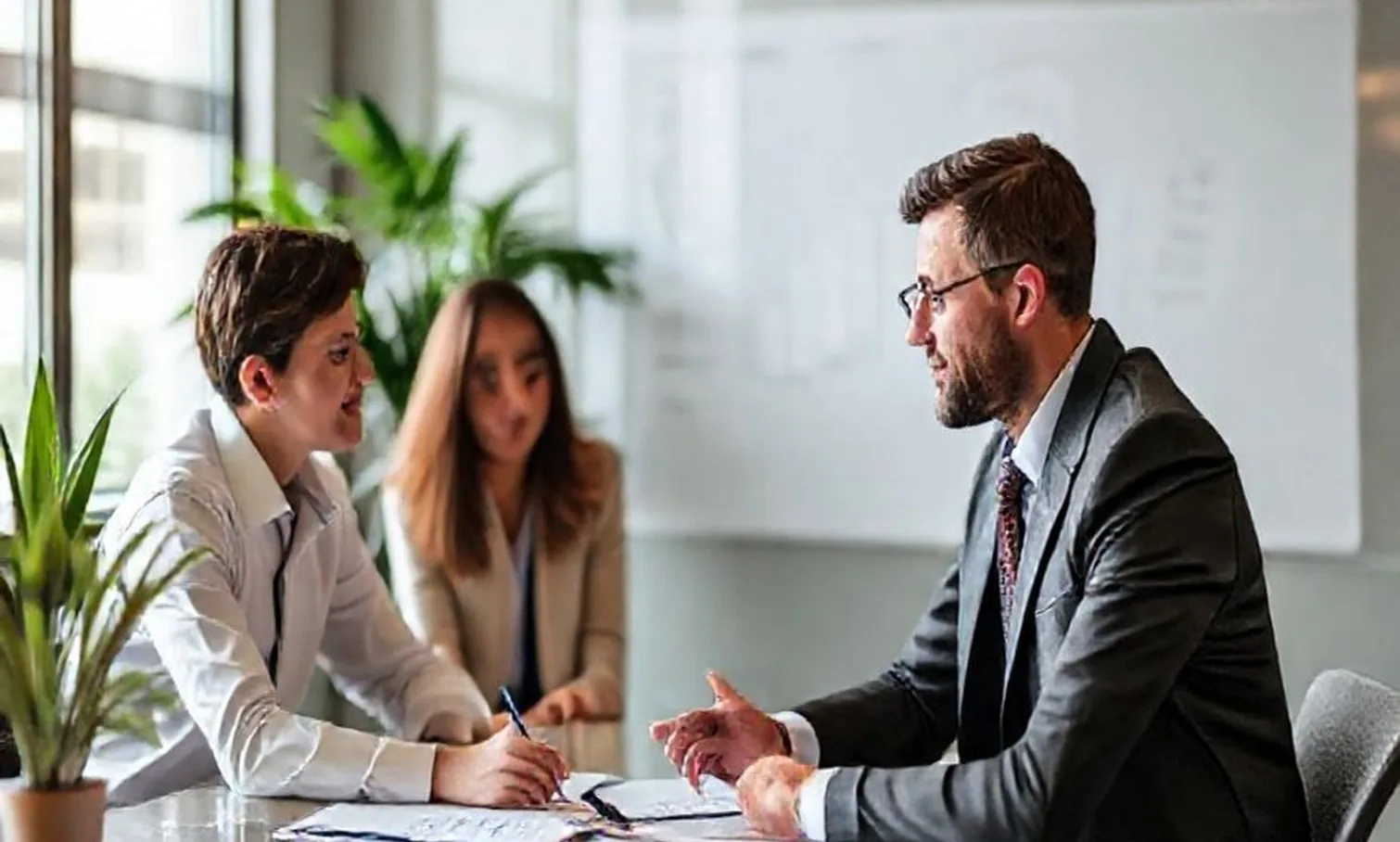 Professional liquidity planning session at conference